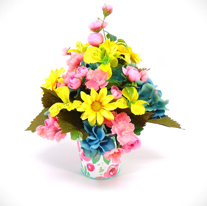 Color Blossoms Silk Design