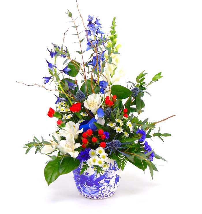 Songbird Blues Flower Bouquet