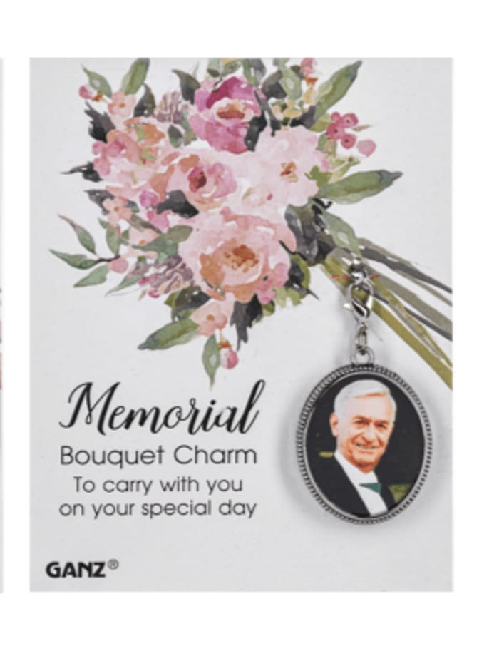 Memorial Wedding Bouquet Charm-Oval