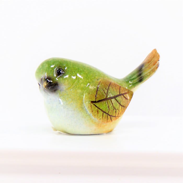 Mini Leaf Bird-Green Flower Bouquet