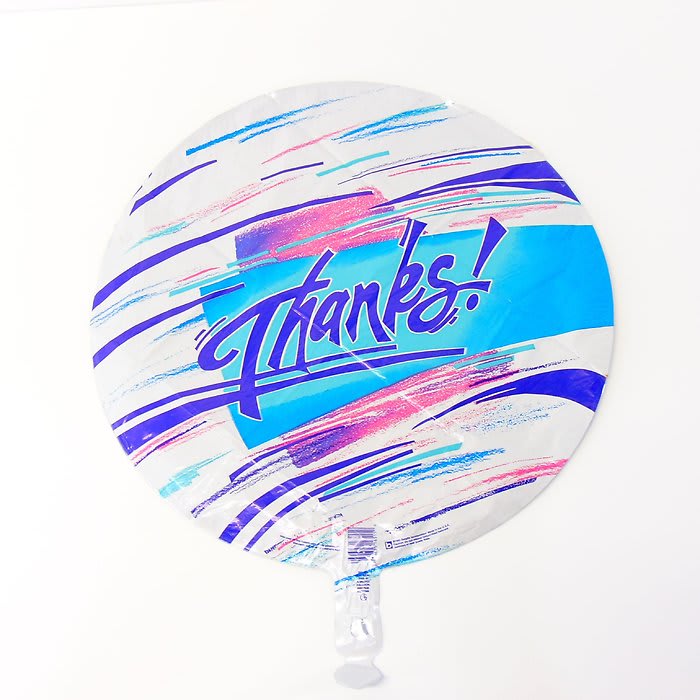 Thanks Blue Mylar Balloon