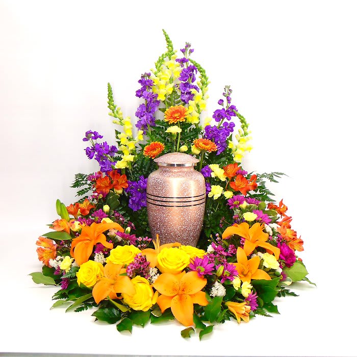 Uplifting Dedication Cremation Tribute Flower Bouquet