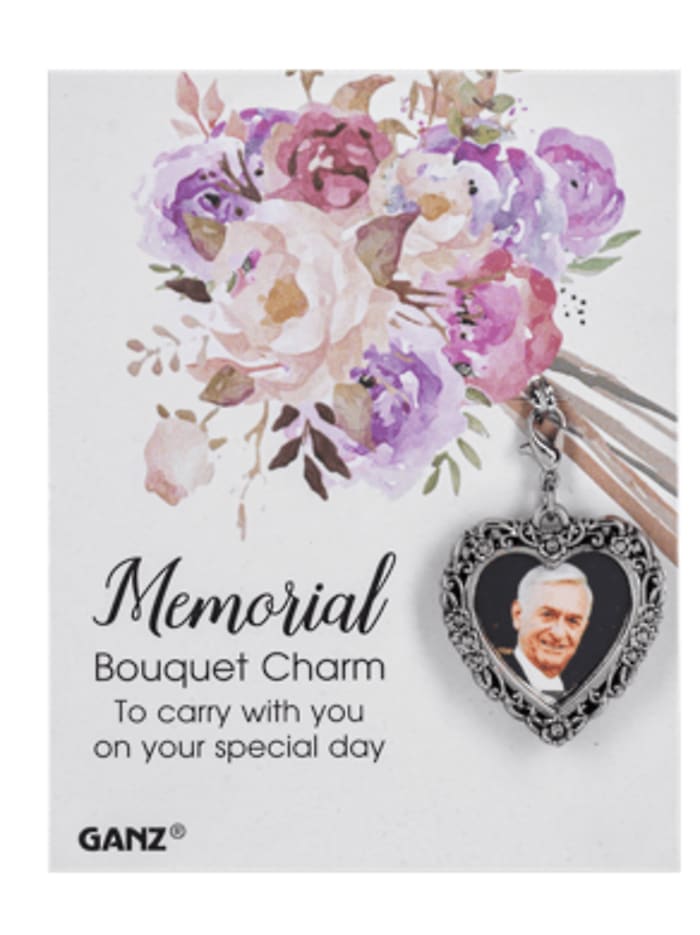 Memorial Wedding Bouquet Charm-Heart