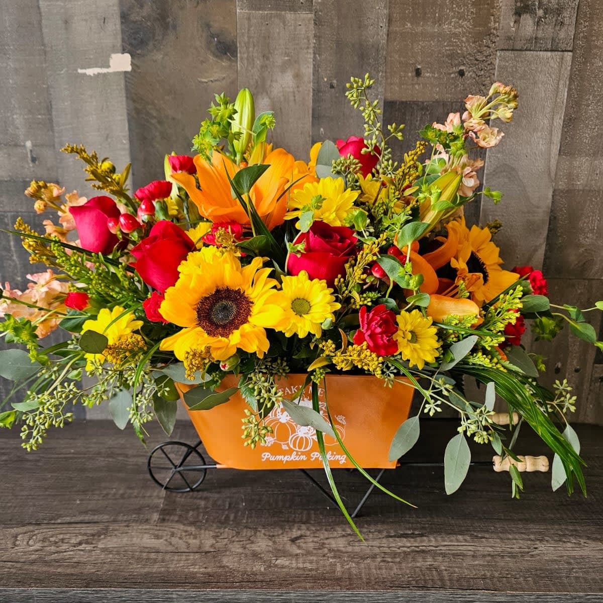 Pumpkin Picking Arrangement Flower Bouquet