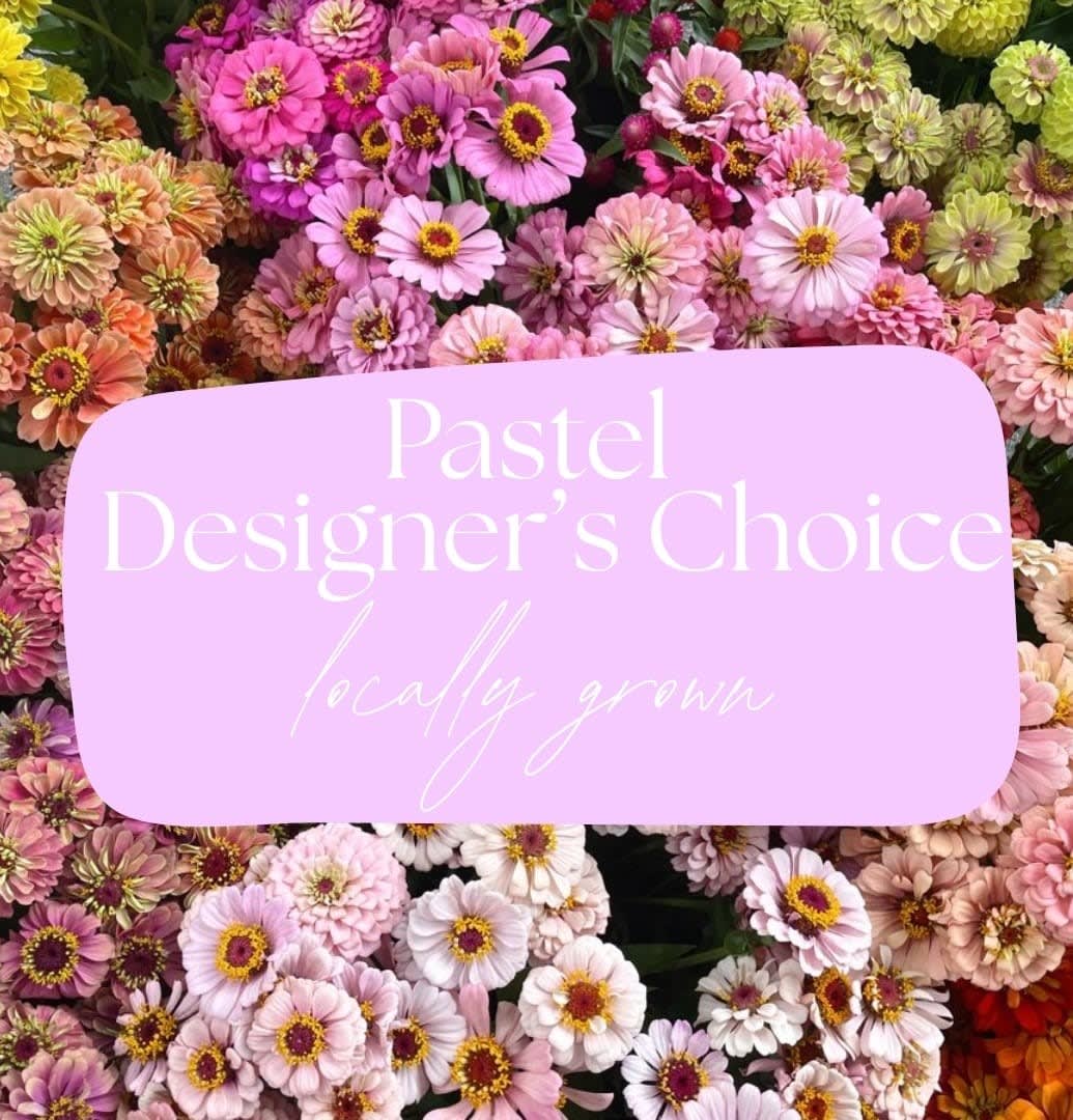 Locally Grown-Pastel Designer's Choice Flower Bouquet