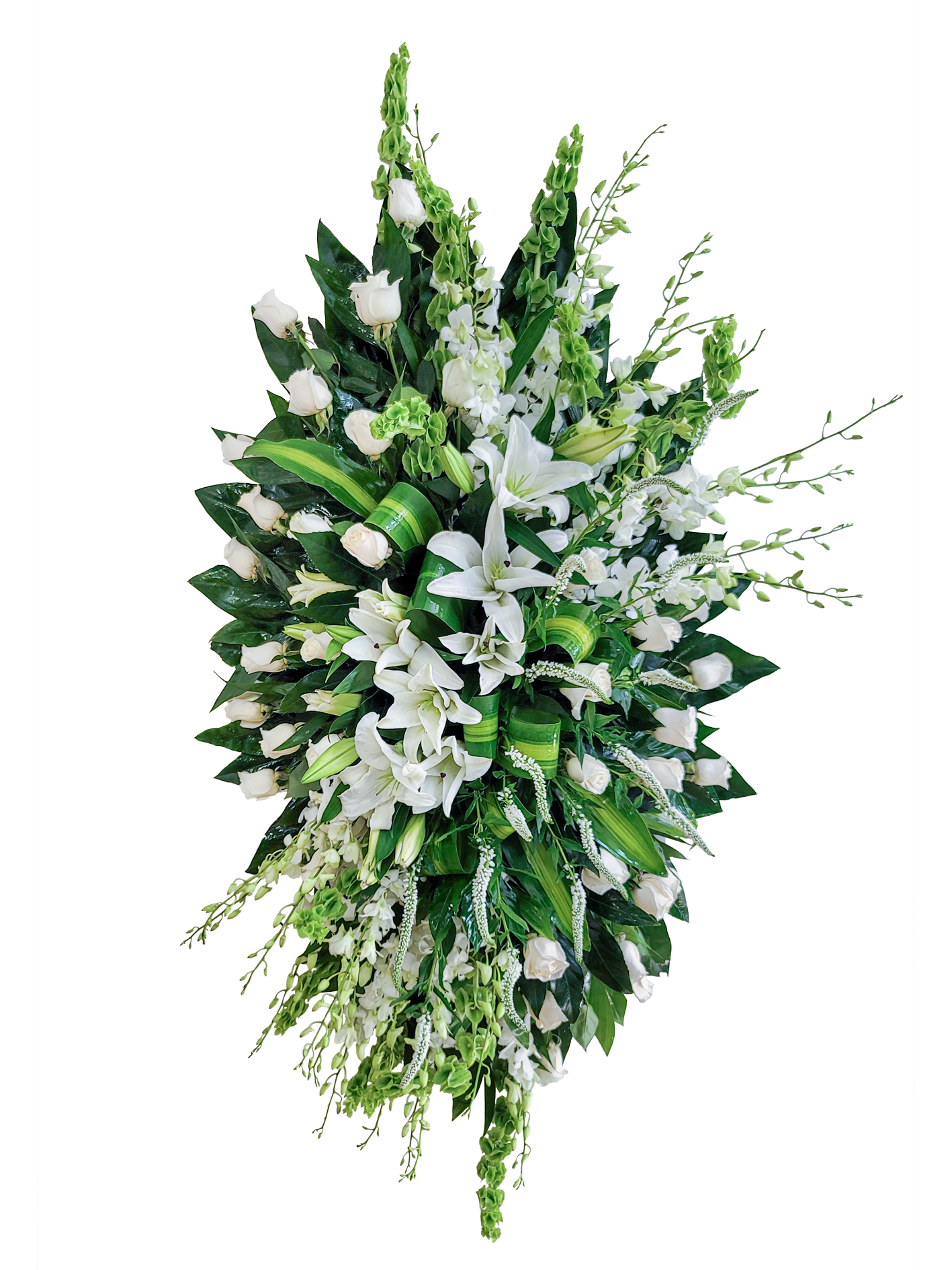 C-23 Corona de rosas, lirios y orquí­deas