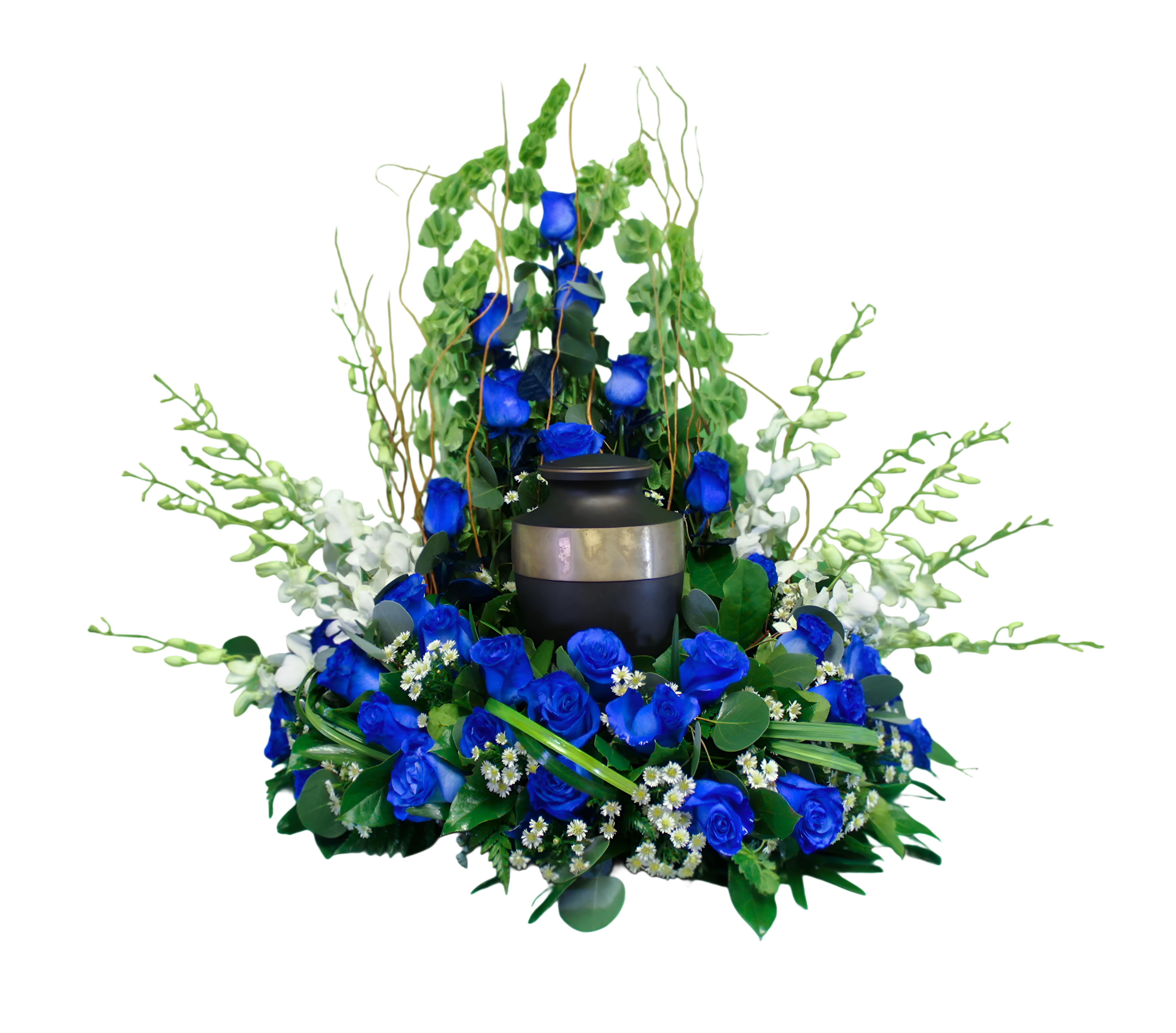 AU-10 Arreglo para urna de rosas y orquídeas Flower Bouquet