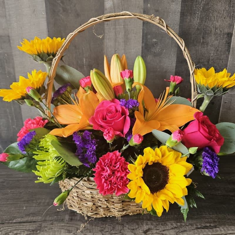 Best Day Basket of Blooms Flower Bouquet