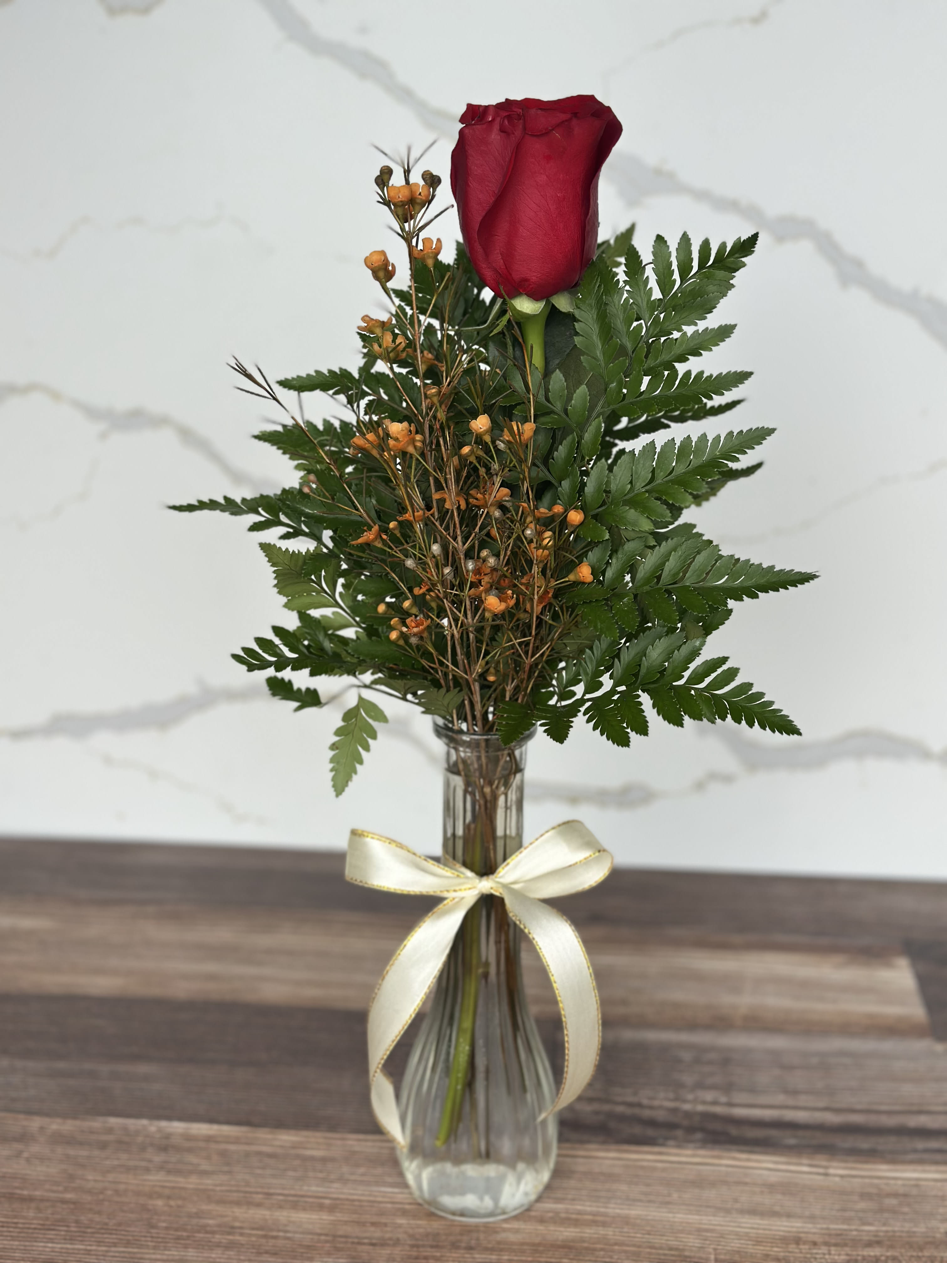 Single Rose Vase Flower Bouquet