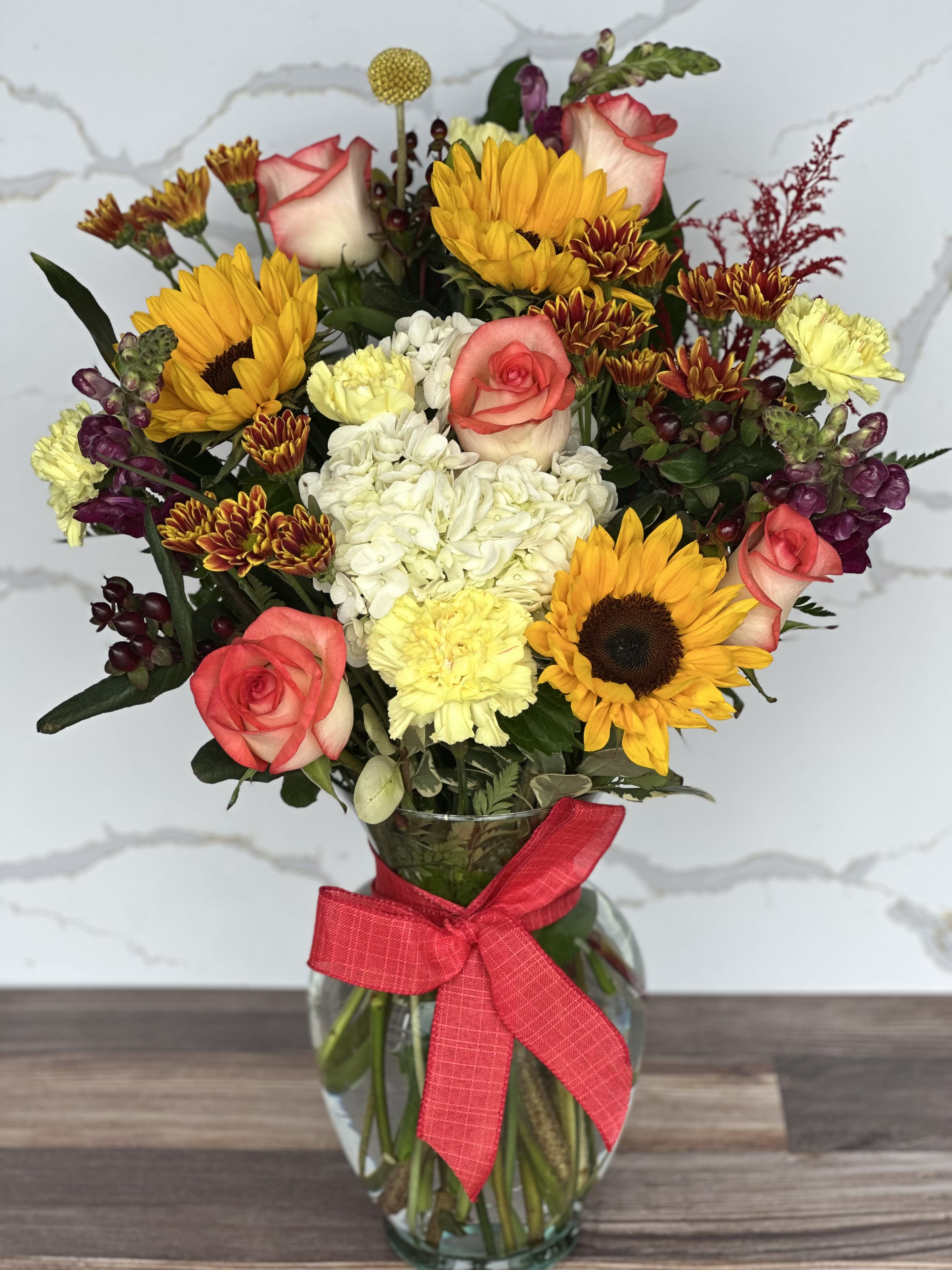 Deluxe Mixed Vase Flower Bouquet