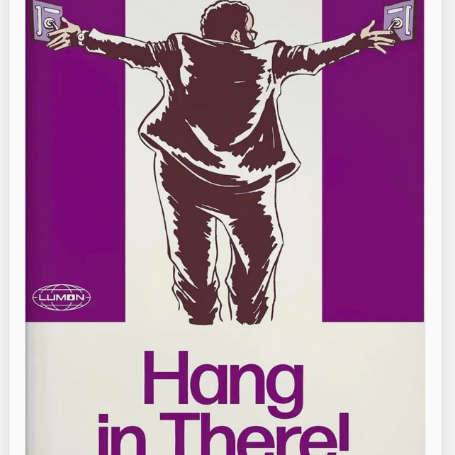Severance Hang in There Dylan G Poster Vinyl Sticker