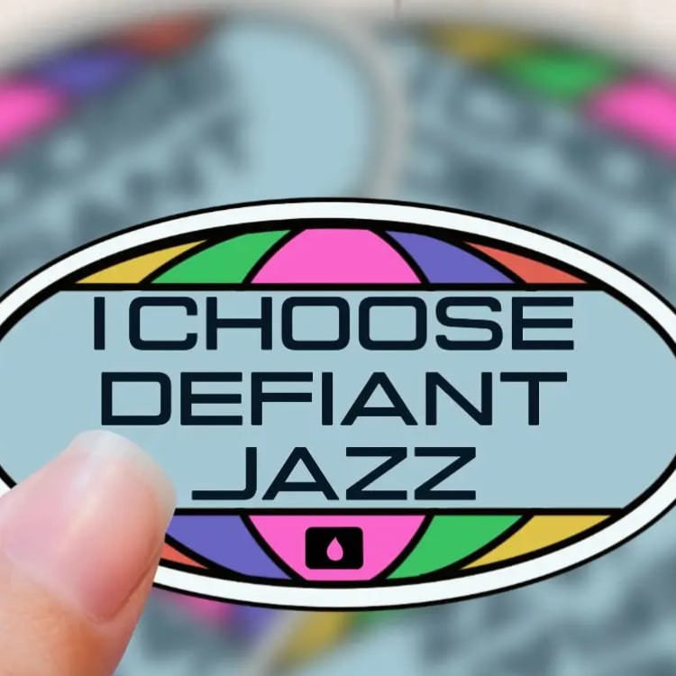 Defiant Jazz (Severance Inspired), Vinyl Sticker
