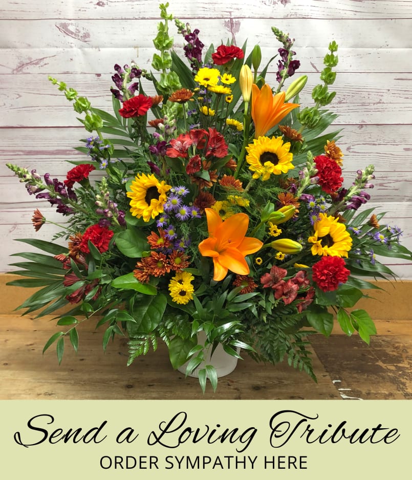 Sympathy Flowers Floral Arrangements Urn Casket Plants Stones Angels Gifts Edwardsville IL Flower Delivery, Alton IL Flower Delivery Same Day