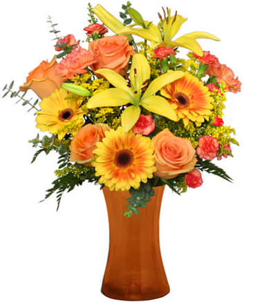 Amber Sky Flower Bouquet