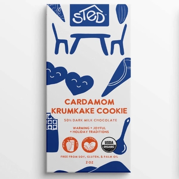 Sted Cardamom Krumkake Cookie Bar Flower Bouquet