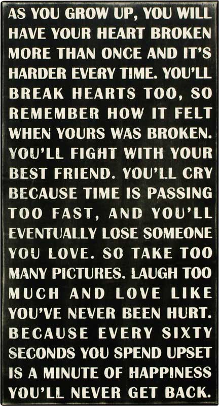 Box Sign – As You Grow Up Flower Bouquet