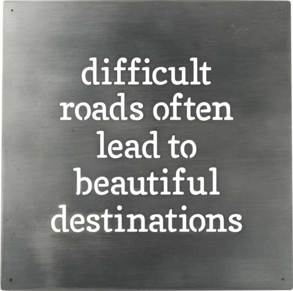 Metal Wall Art – Lead To Beautiful Destinations Flower Bouquet