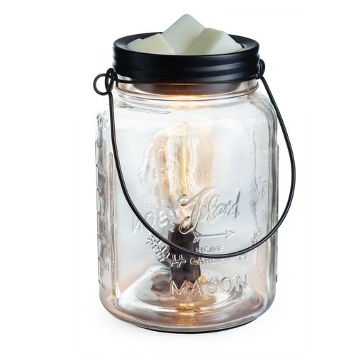 Edison Bulb Mason Jar Wax Melter Flower Bouquet