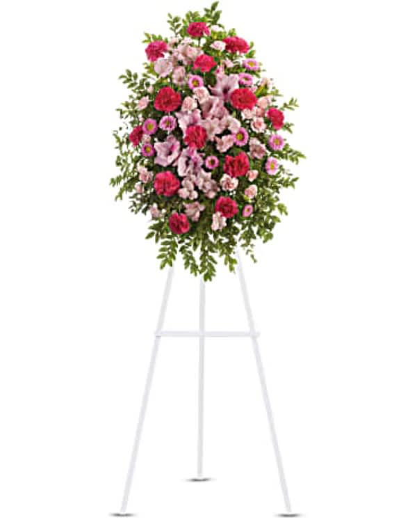 Teleflora’s Pink Tribute Spray Flower Bouquet