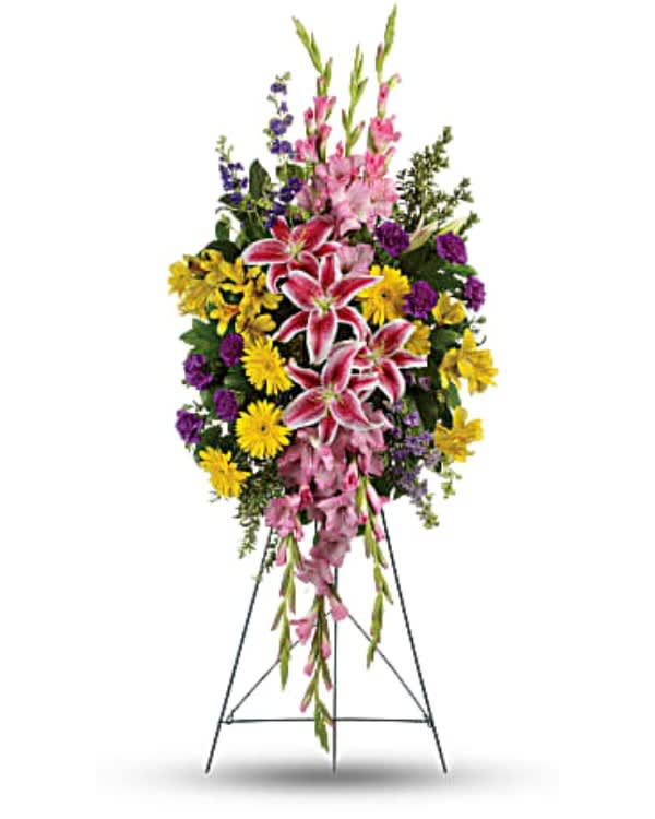 Teleflora’s Rainbow of Remembrance Flower Bouquet