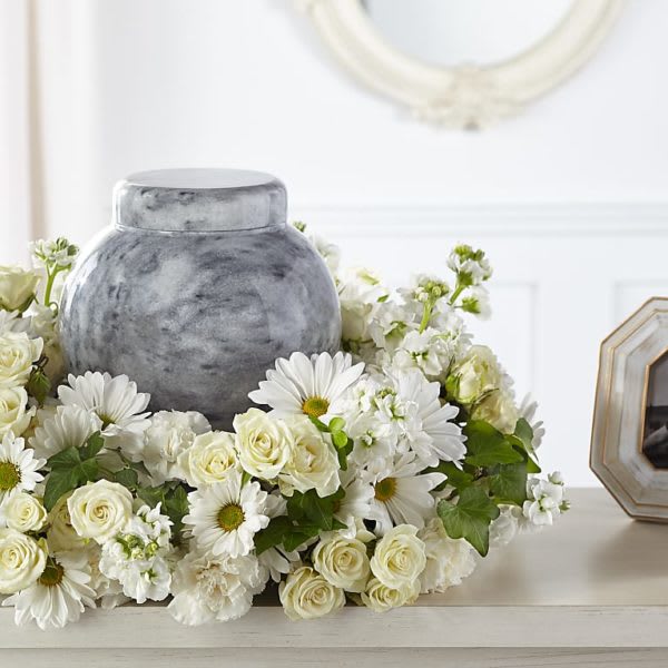 Timeless Tribute Cremation Adornment Flower Bouquet