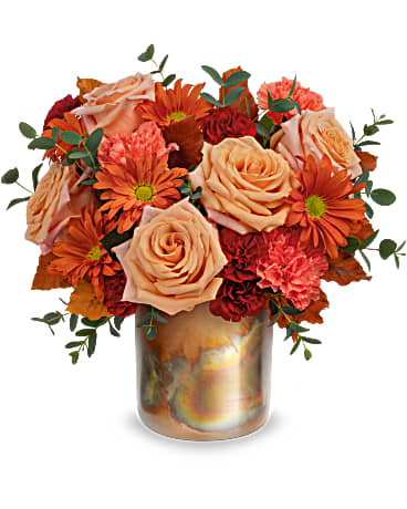 Copper Rose Flower Bouquet