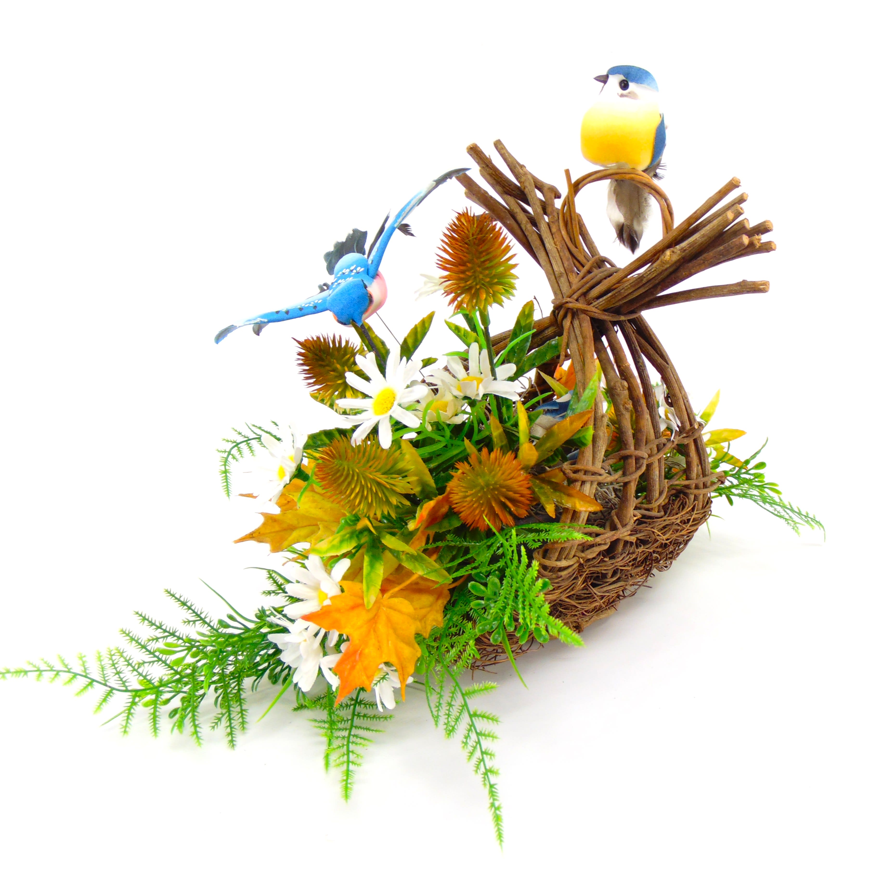 Bird Nest Basket Silk Design