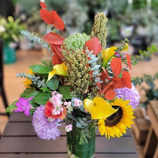 Autumn Radiance Garden Flower Bouquet