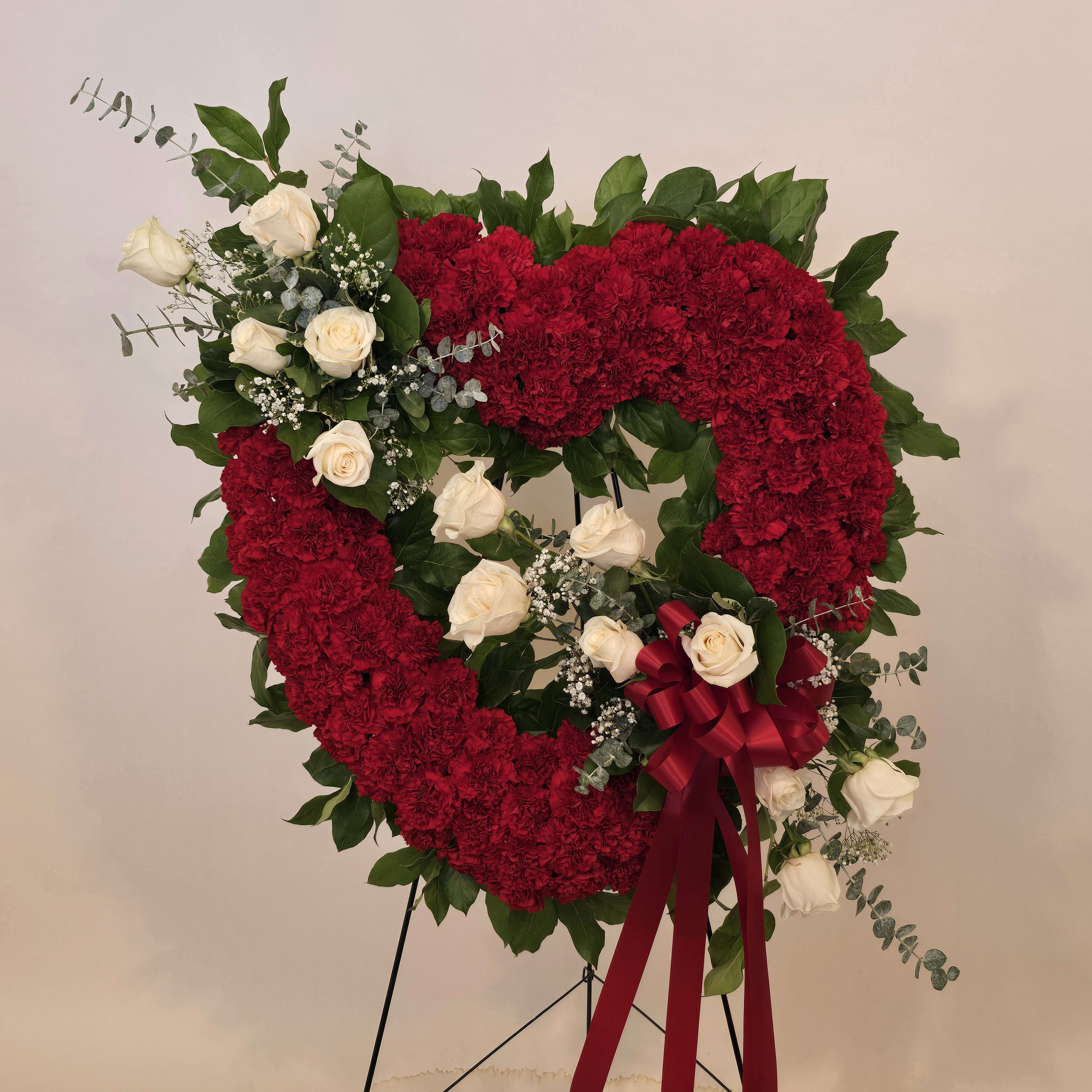 REMEMBERING YOU OPEN HEART STAND Flower Bouquet