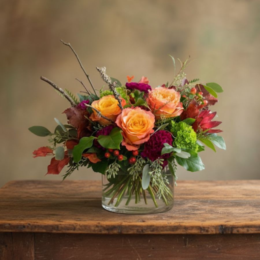 Orange Pekoe - Autumn Flowers Flower Bouquet