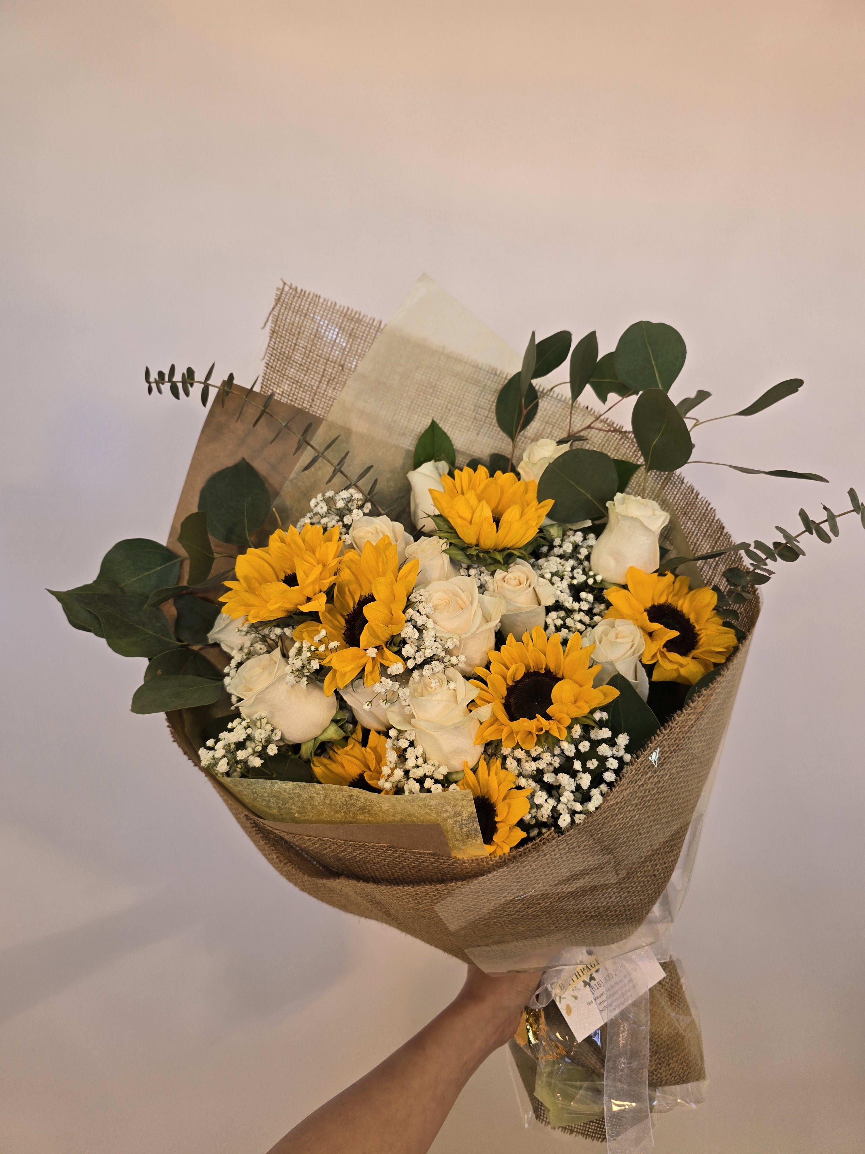 HONEYBEE WRAPPED BOUQUET Flower Bouquet