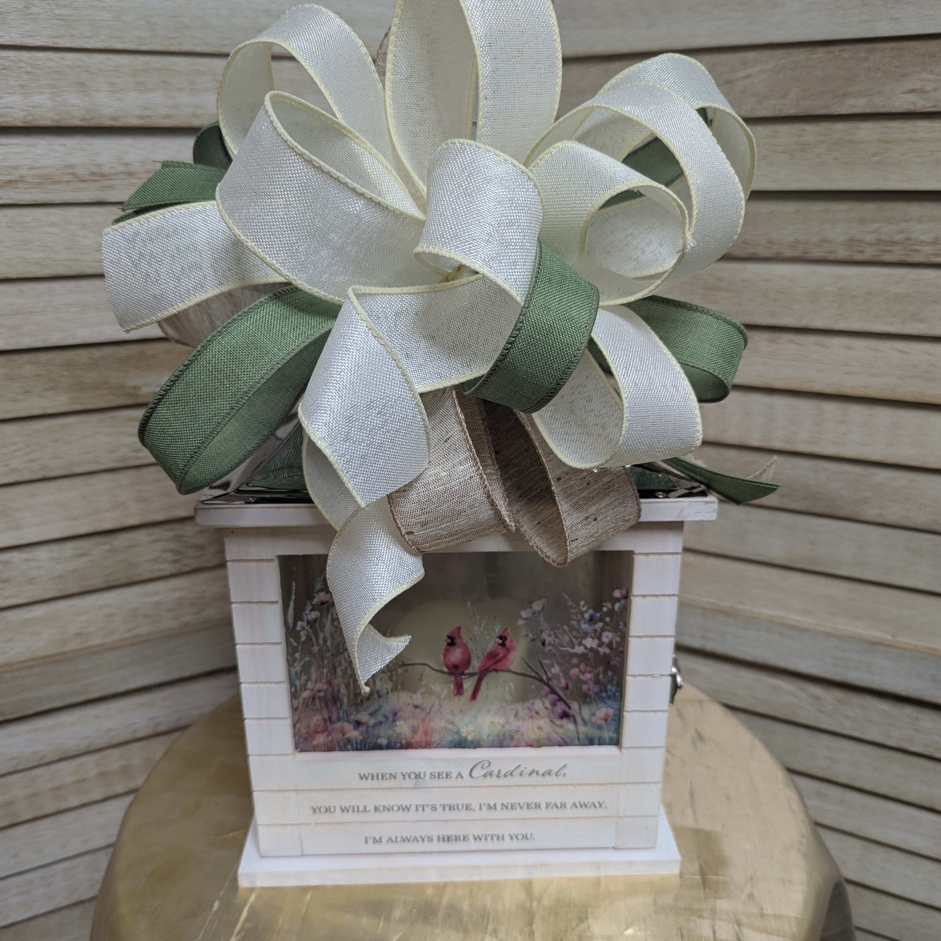 Cardinal Salt Lantern