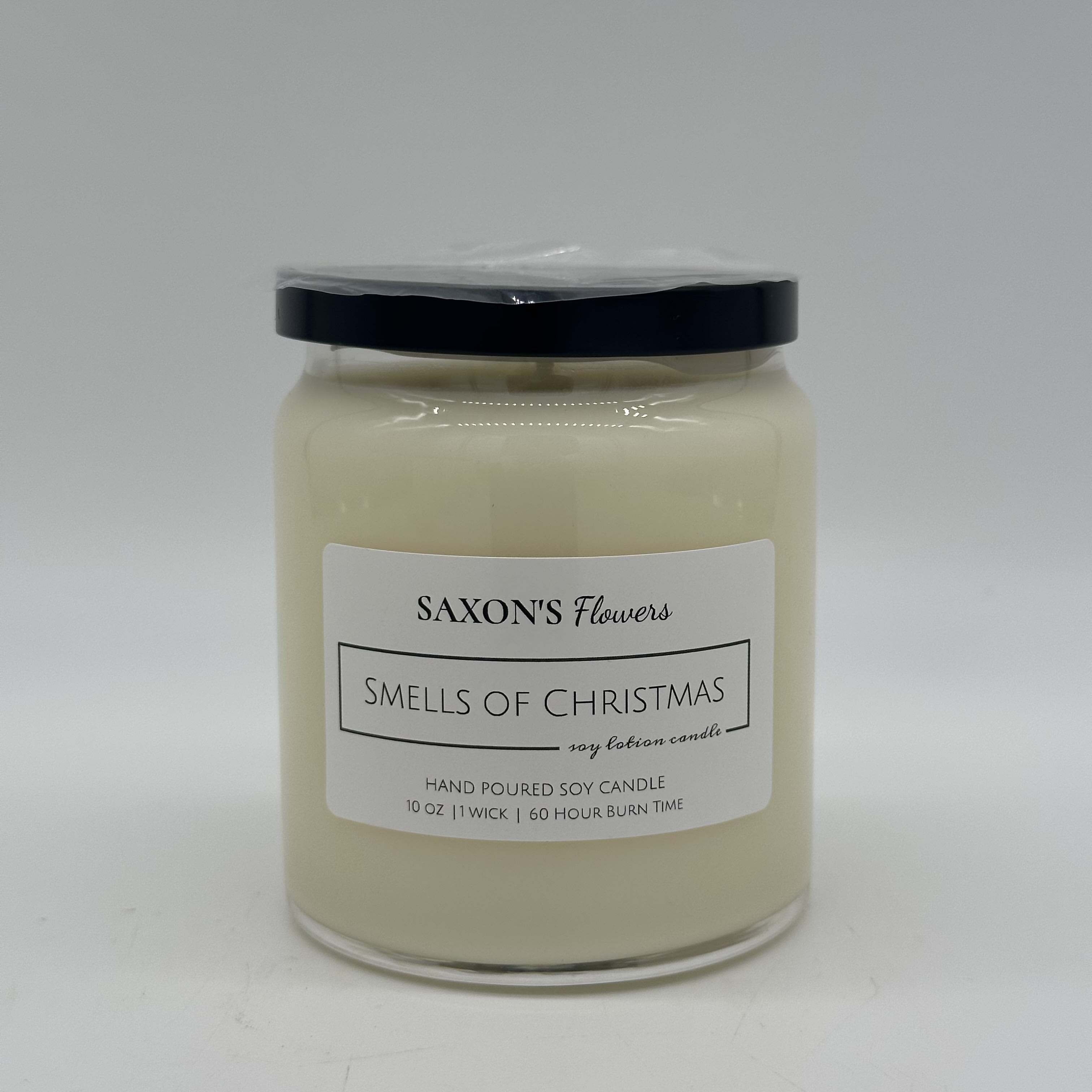 Saxon's Flowers Smells of Christmas Candle Flower Bouquet