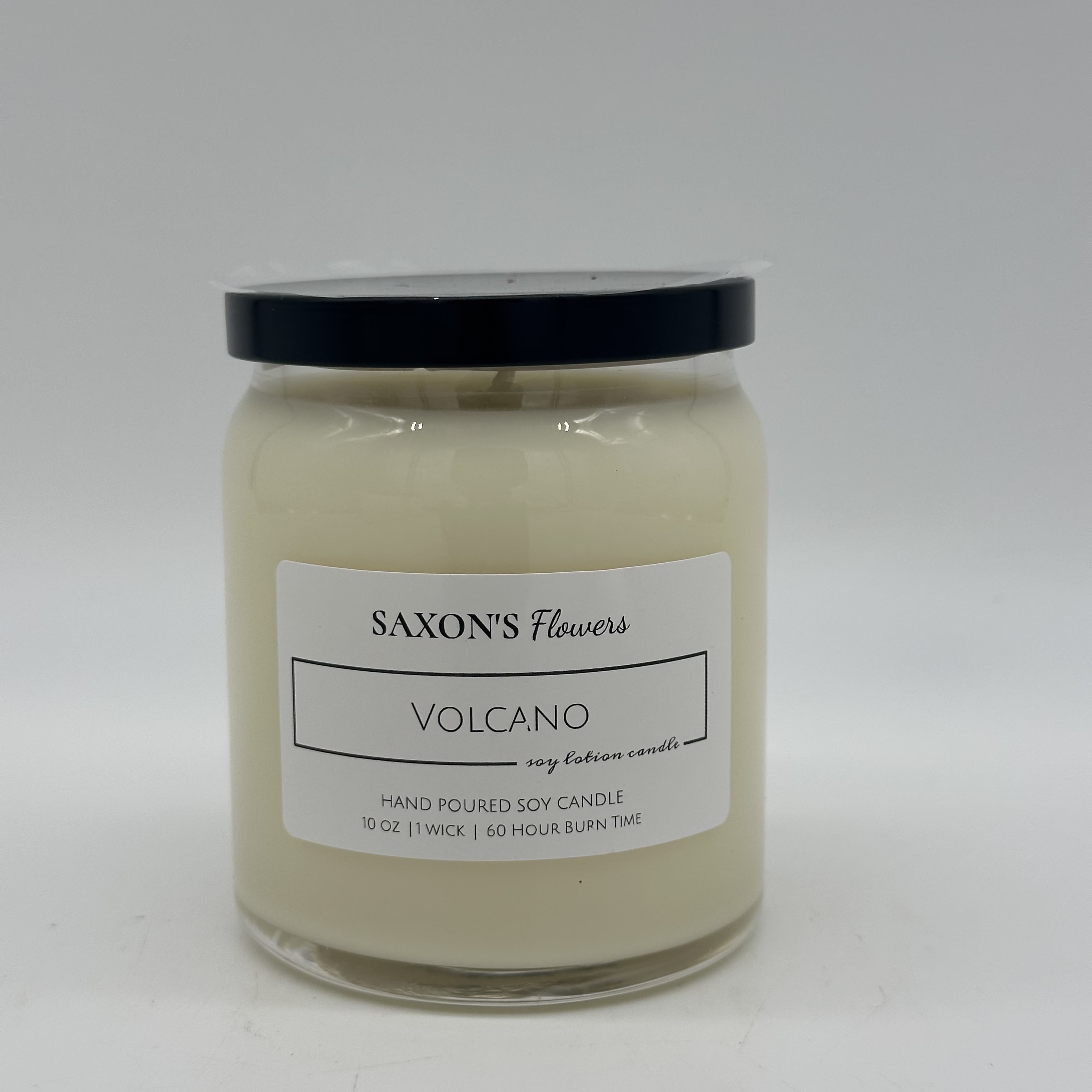 Saxon's Flowers Volcano Candle Flower Bouquet