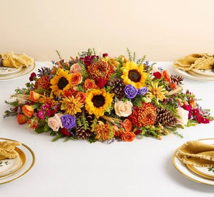 Crisp Fall Centerpiece Flower Bouquet