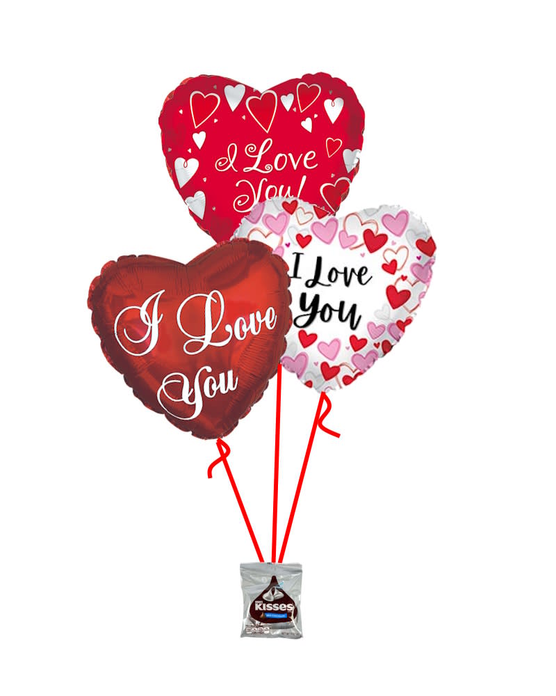 3 I Love You Balloons 