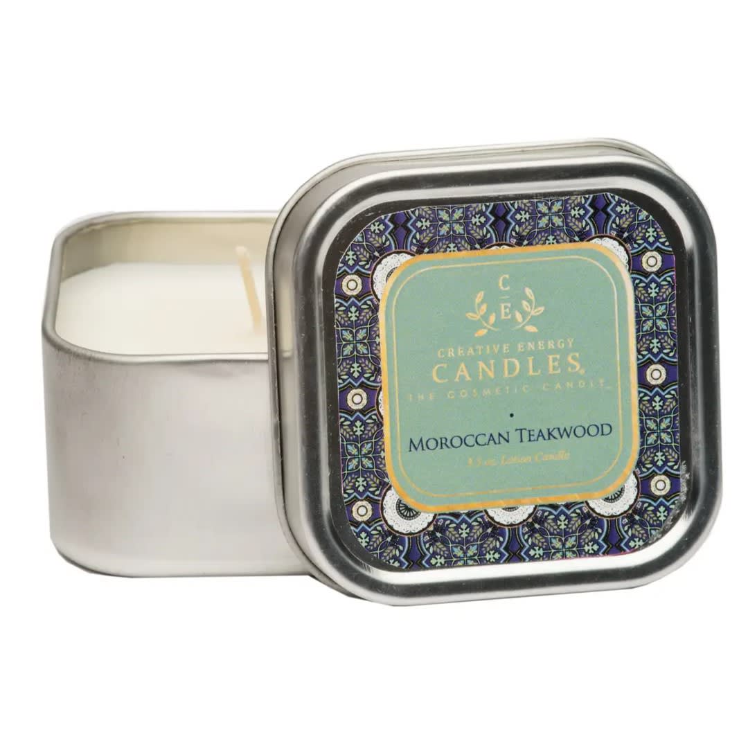 Moroccan Teakwood Creative Energy Candle