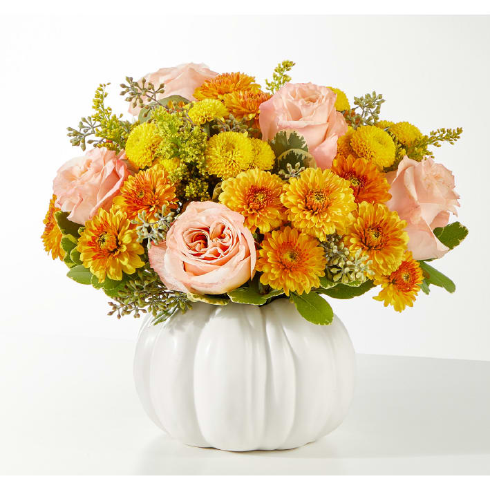 Peachy Pumpkin Bouquet Flower Bouquet