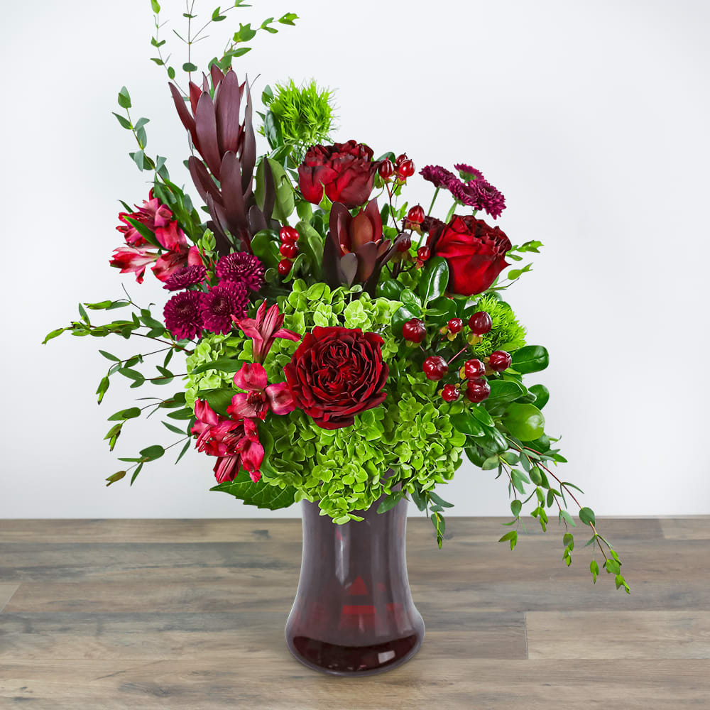 Merlot Romance Flower Bouquet
