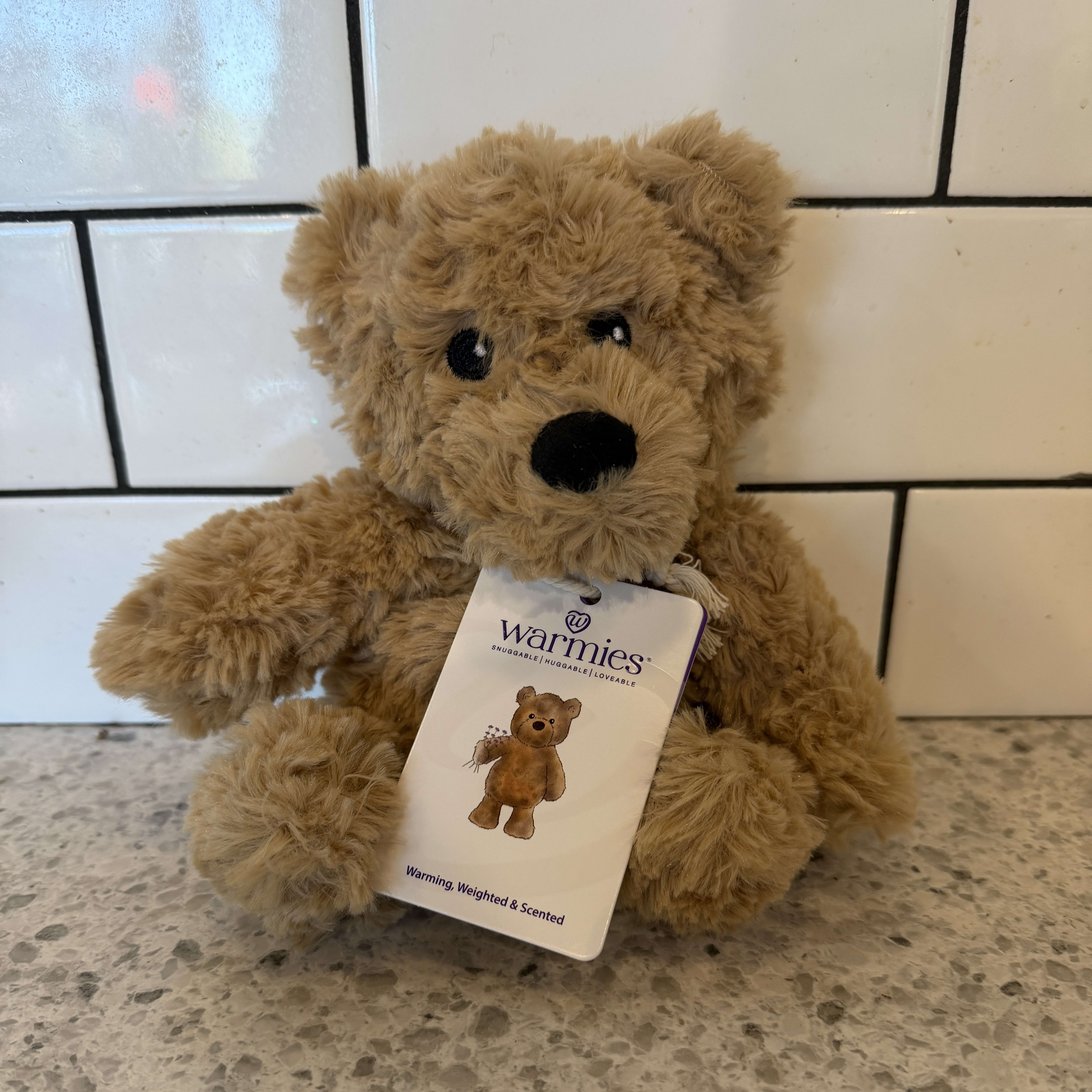 Warmies Curly Bear Junior Flower Bouquet