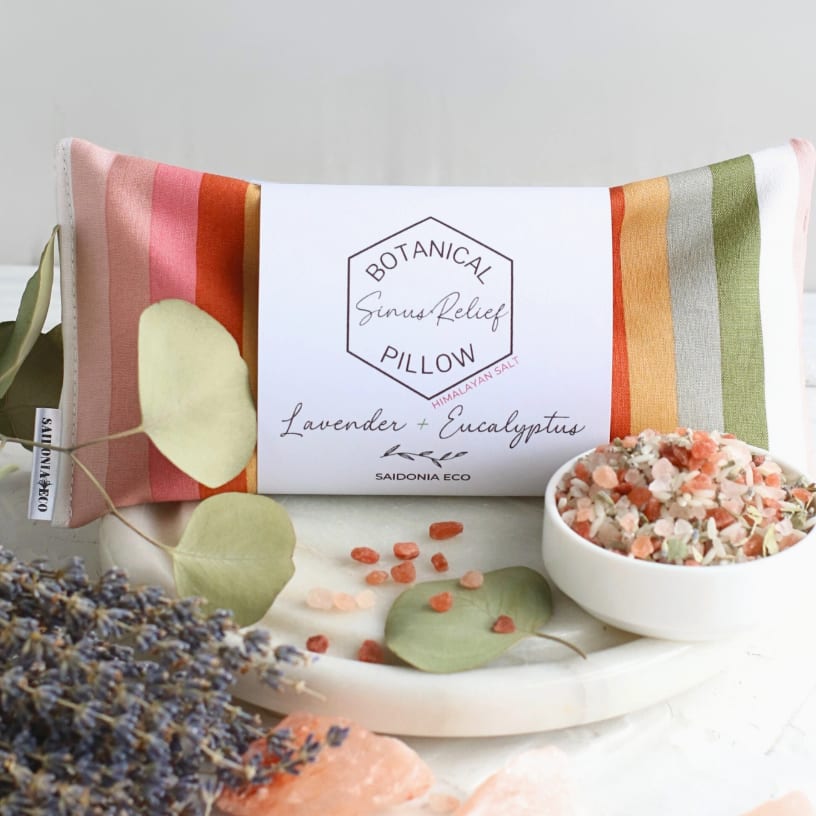 Sinus Relief Pillow – Eucalyptus Lavender + Himalayan Salt