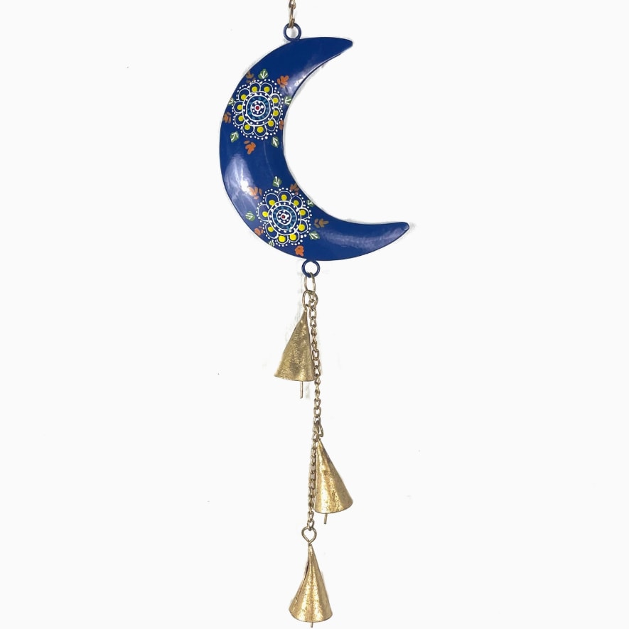 Cosmic Blue Moon Wind Chime