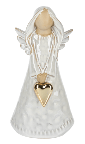 Angel with Gold Heart Flower Bouquet