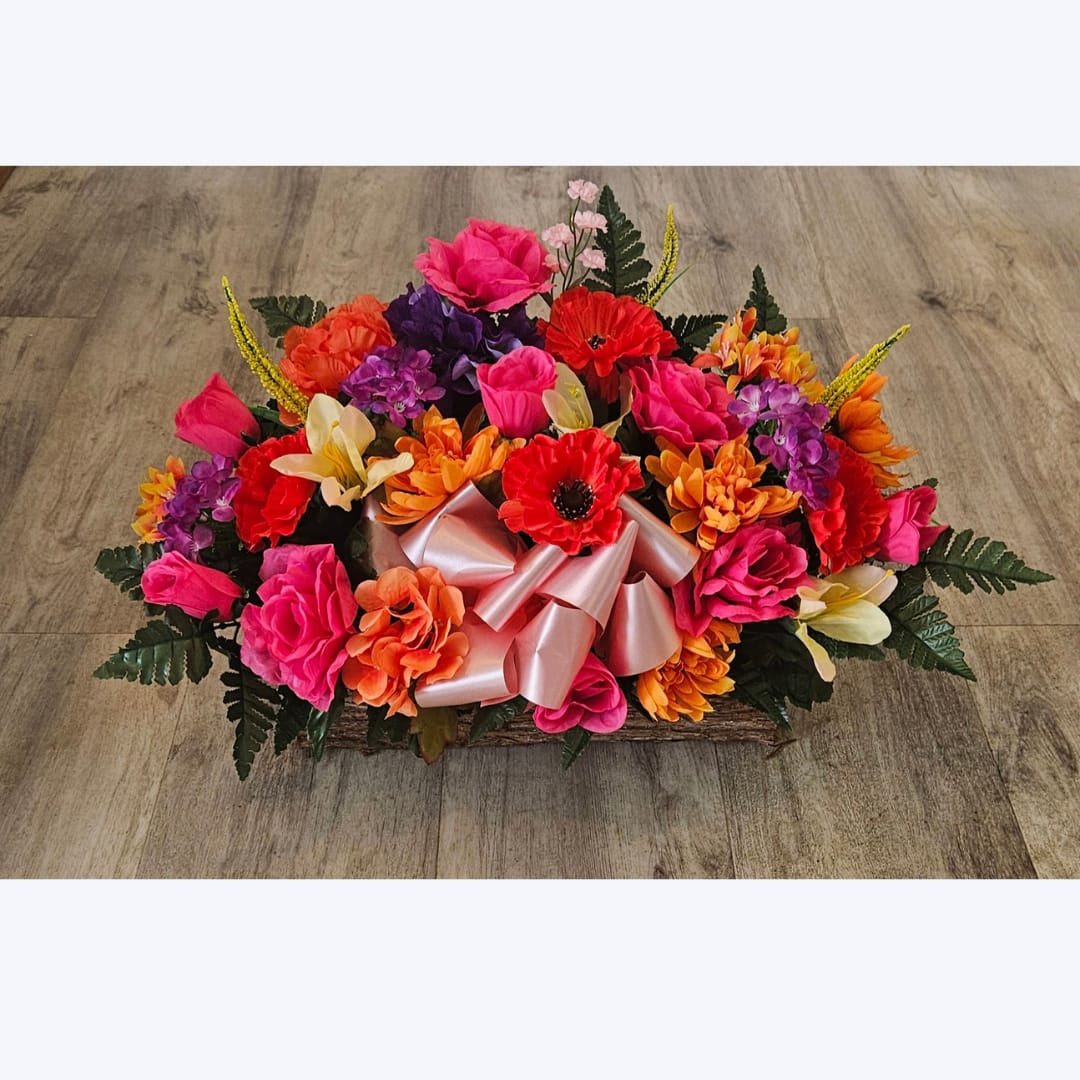 Customizable Silk Graveside Log