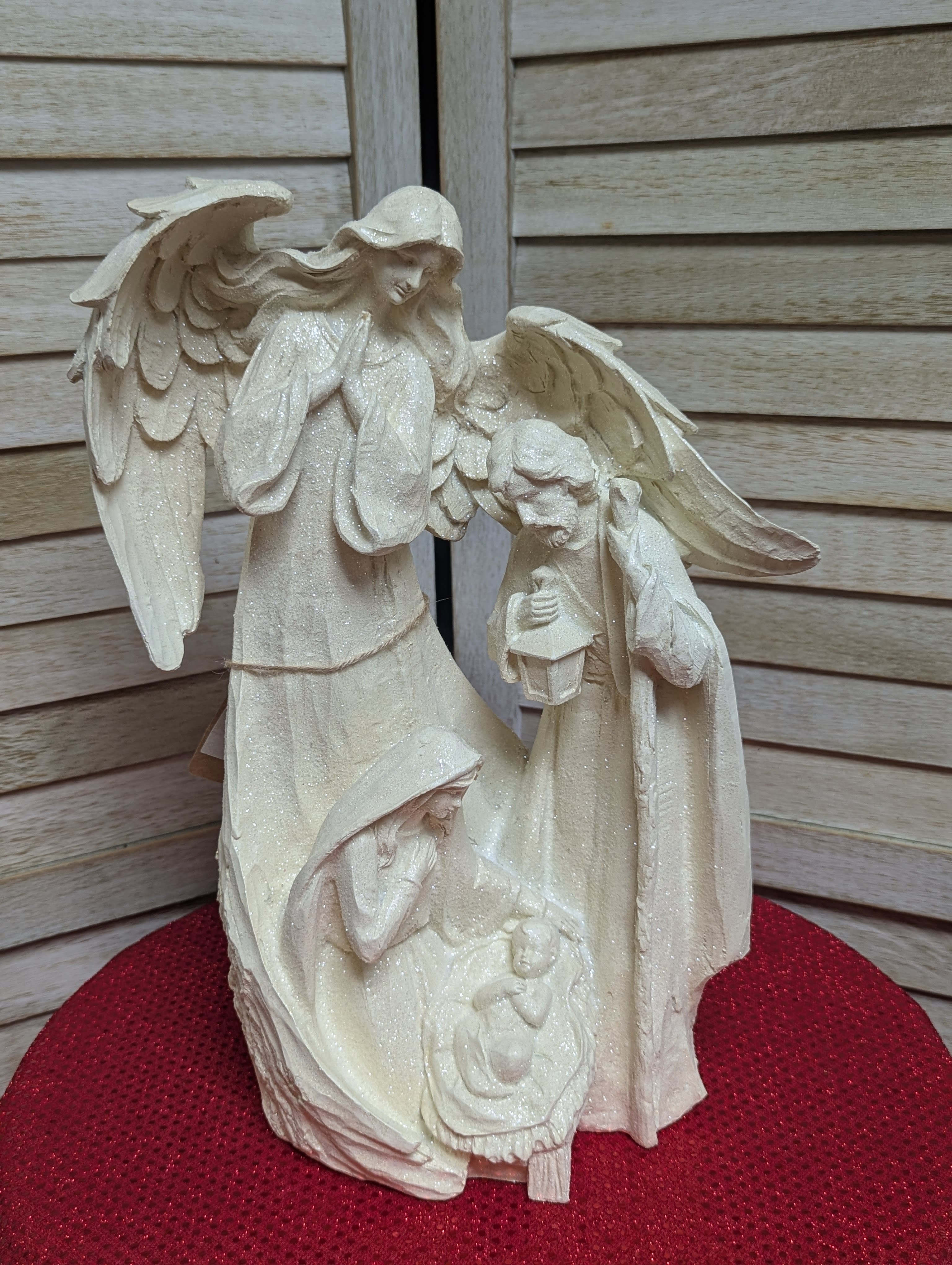 Christmas Manger featuring Angel