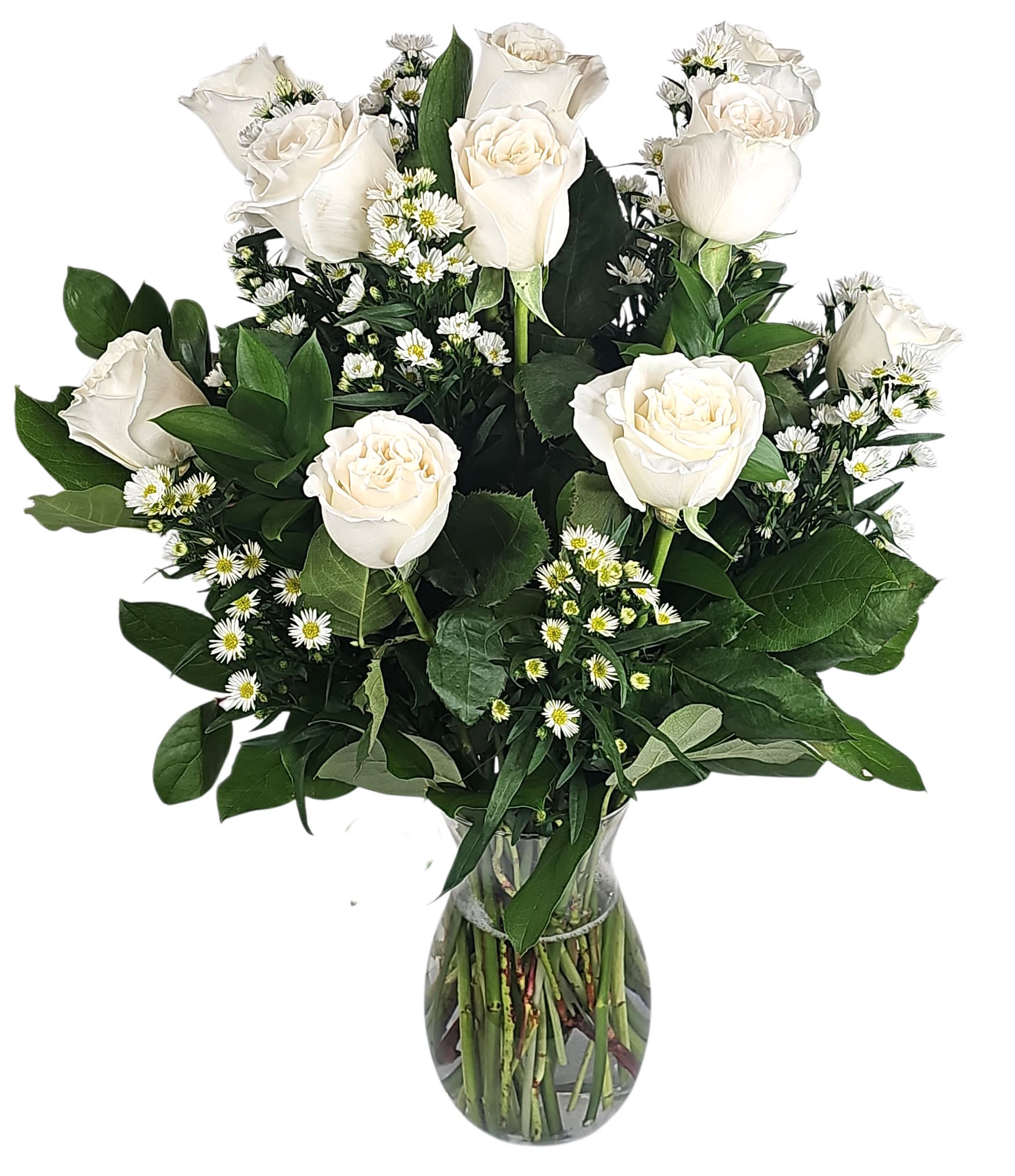 Dz white premium Roses Flower Bouquet