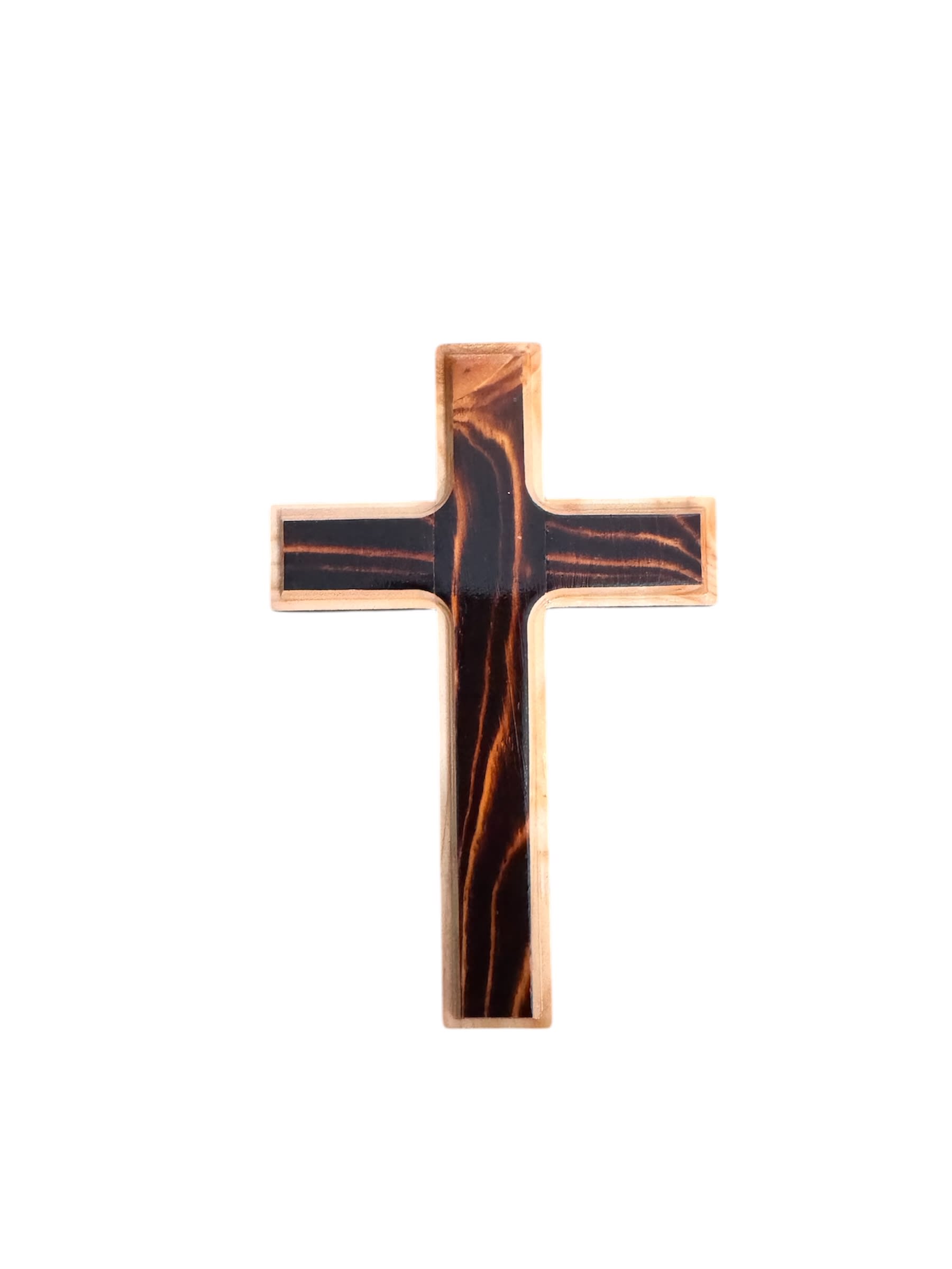 Handmade Wooden Cross small Flower Bouquet