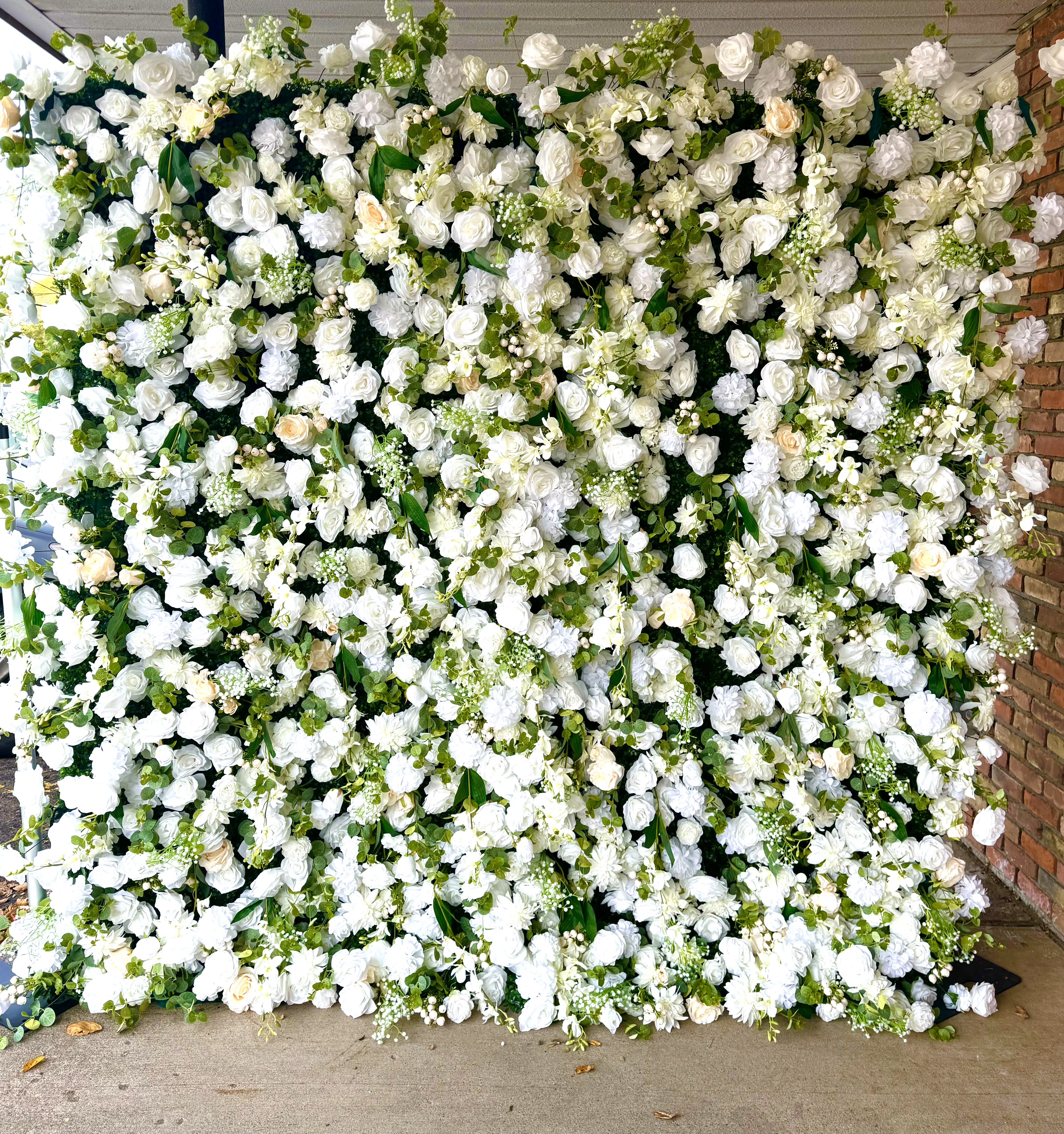 Rental White Artificial Flower Wall Flower Bouquet