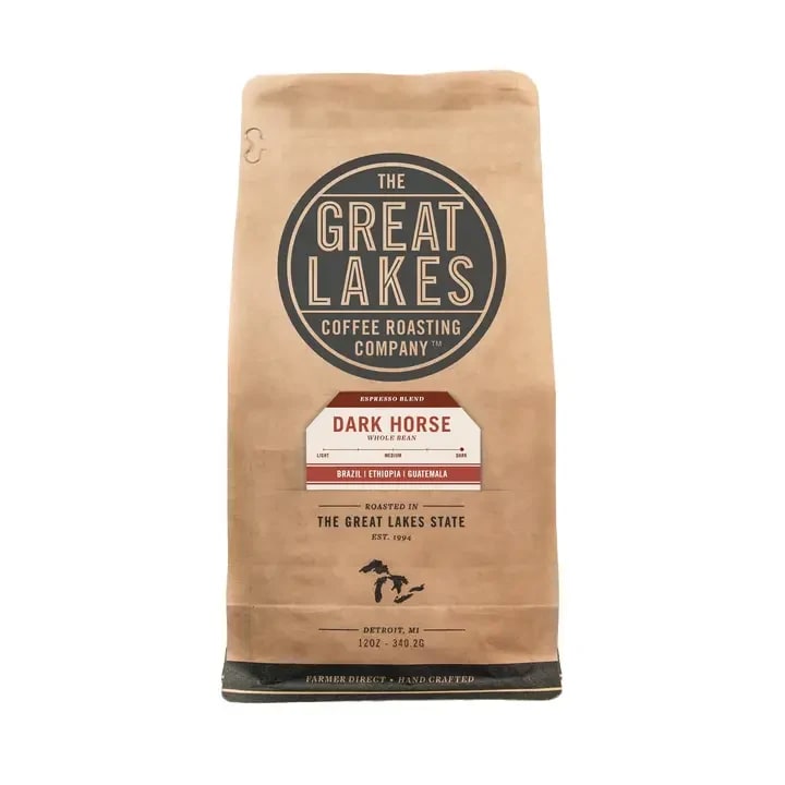 The Great Lakes Coffee Dark Horse Espresso Blend Flower Bouquet