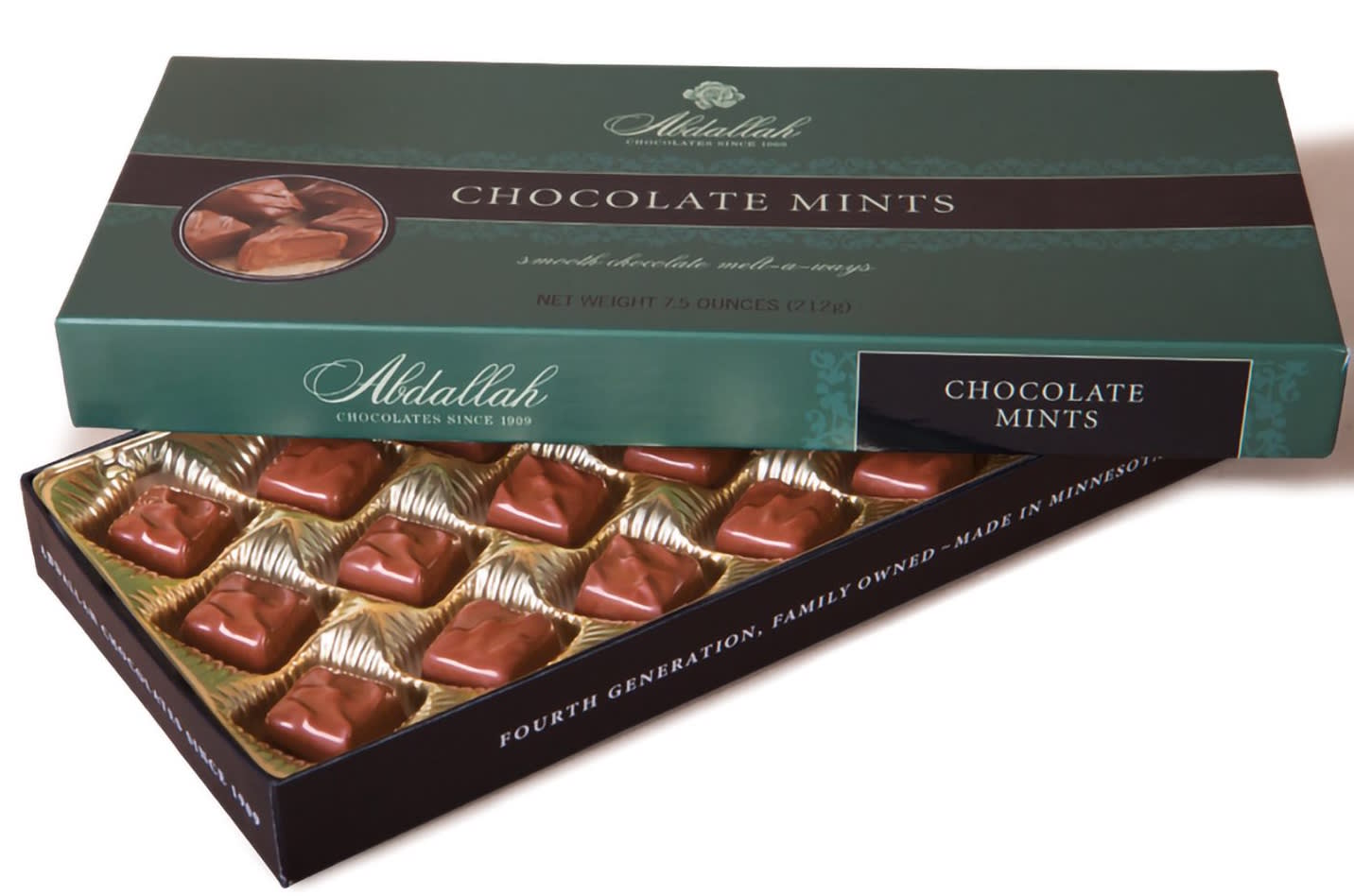 Abdallah Chocolate Mints 7.5 oz
